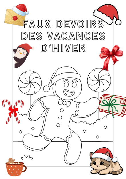 Mes faux devoirs de vacances (4P)- Hiver – francais – ressource pédagogique SDMcollective