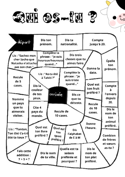 Jeu expression oral : Qui es-tu ? – francais – ressource pédagogique SDMcollective