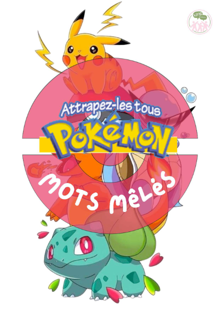 Mots mêlés Pokémon – Jeu de lecture / rituel – rituel – ressource pédagogique SDMcollective