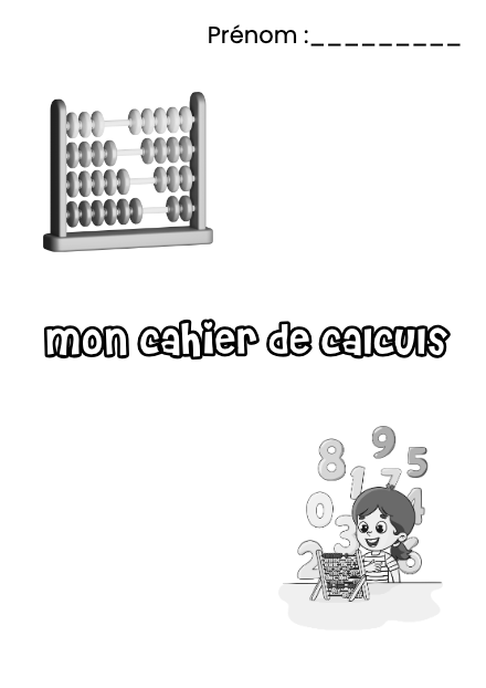 Mon cahier de calculs – mathematiques – ressource pédagogique SDMcollective