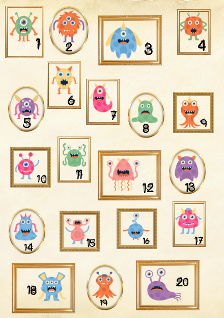 Jeu compréhension écrite: Monsterspiel – allemand – ressource pédagogique SDMcollective