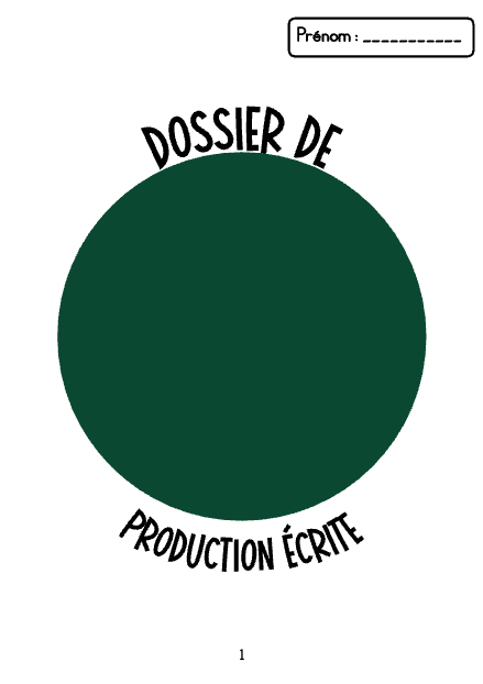 Dossier de production écrite 3P – francais – ressource pédagogique SDMcollective