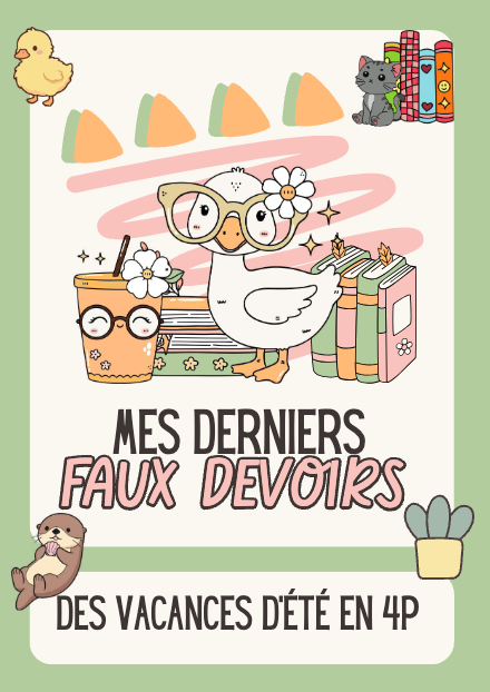 Cahier des vacances d'été – francais – ressource pédagogique SDMcollective