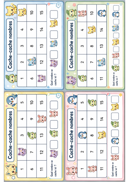 cache-cache des nombres - pokémon – mathematiques – ressource pédagogique SDMcollective