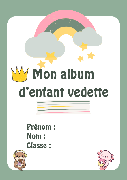 Mon album d'enfant vedette – rituel – ressource pédagogique SDMcollective