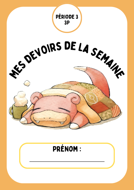 Devoir 3P période 3 et 4 – rituel – ressource pédagogique SDMcollective