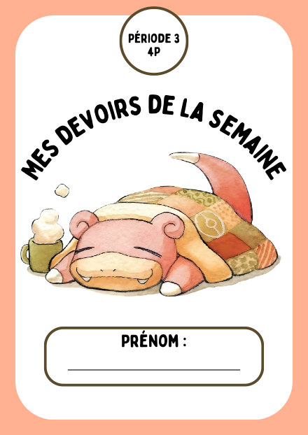 Devoir 4P période 3 et 4 – rituel – ressource pédagogique SDMcollective